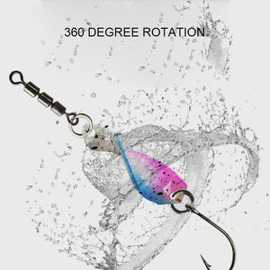 <span class=keywords><strong>Ensemble</strong></span> de leurres en spirale de vente chaude appâts en métal rotatifs à grande vitesse pour une longue coulée avec boîte de matériel - Product Image 5