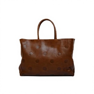Buy Online Genuine Leather Casual Handbags Large Capacity Zipper Closure Waterproof Fashionable Two Straps Portable Lightweight - Product Image 3