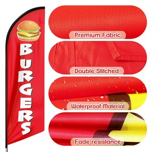 Banderas Publicitarias Personalizadas sin Plumas, Banderas de Playa para Hamburguesas, Pancartas para Letreros Publicitarios Comerciales - Product Image 2