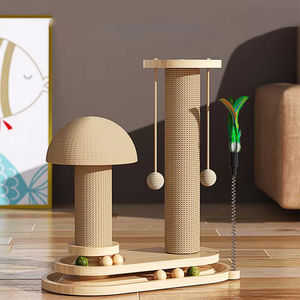 Árbol rascador para gatos de MDF beige, venta al por mayor del fabricante, tamaños personalizados, uso en interiores - Product Image 4