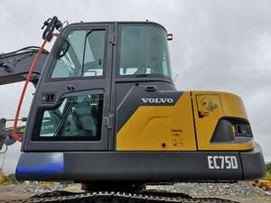 Excavatrice Volvo ec75d robuste et fiable Les petites pelles sur chenilles sont disponibles à bas prix - Product Image 2