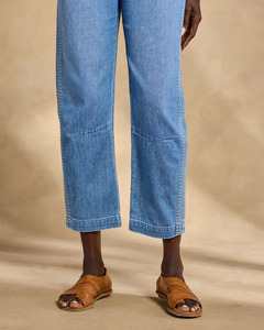 Pantalones Vaqueros de Mezclilla para Mujer, Estilo Informal, Cintura Alta, Corte Recto, Bordado Floral, Verano - Product Image 4