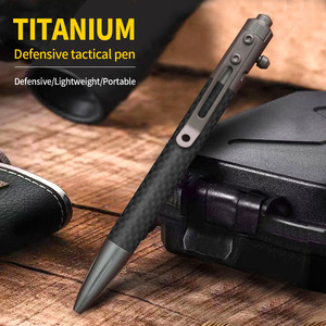 Stylo bille EDC personnalisé en fibre de carbone, portable, pour signature professionnelle, idéal pour l'escalade, <span class=keywords><strong>le</strong></span> <span class=keywords><strong>camping</strong></span> et la randonnée en extérieur - Product Image 1