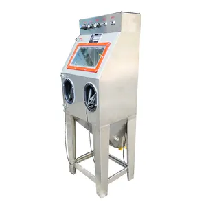 Stainless Steel Wet Blasting Cabinet Small Dustfree Blast Machine