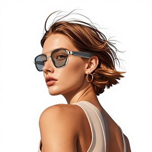 Lunettes de traduction IA GS17 Son panoramique 360° Chargement magnétique pour contrôle tactile <span class=keywords><strong>Musique</strong></span> Appels Conduite Protection UV - Product Image 2