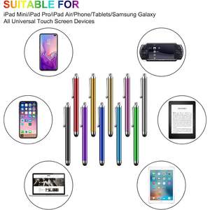 Paquete de 10 Lápices Ópticos Universales de Goma, Pantallas Táctiles Capacitivas Pasivas, Compatibles con Tabletas, iPad Mini Pro Air, Teléfonos Inteligentes, 19 Horas - Product Image 6