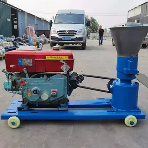 Diesel engine 60-800 kilograms cattle poultry fish feed pellet making machine