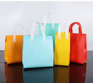 Aluminum Foil Lined Non Woven Insulated Thermal <b>Bag</b> with Zipper Custom Reusable Portable Food Cooler <b>Bag</b> Bulk - Product Image 2