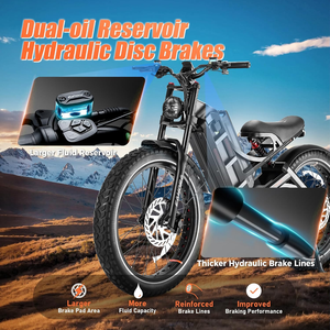 eAhora Romeo Ultra adult electric mountain bike 60V 70Ah 100-200Miles Long Range Ebike for Delivery and Commuting - Product Image 3