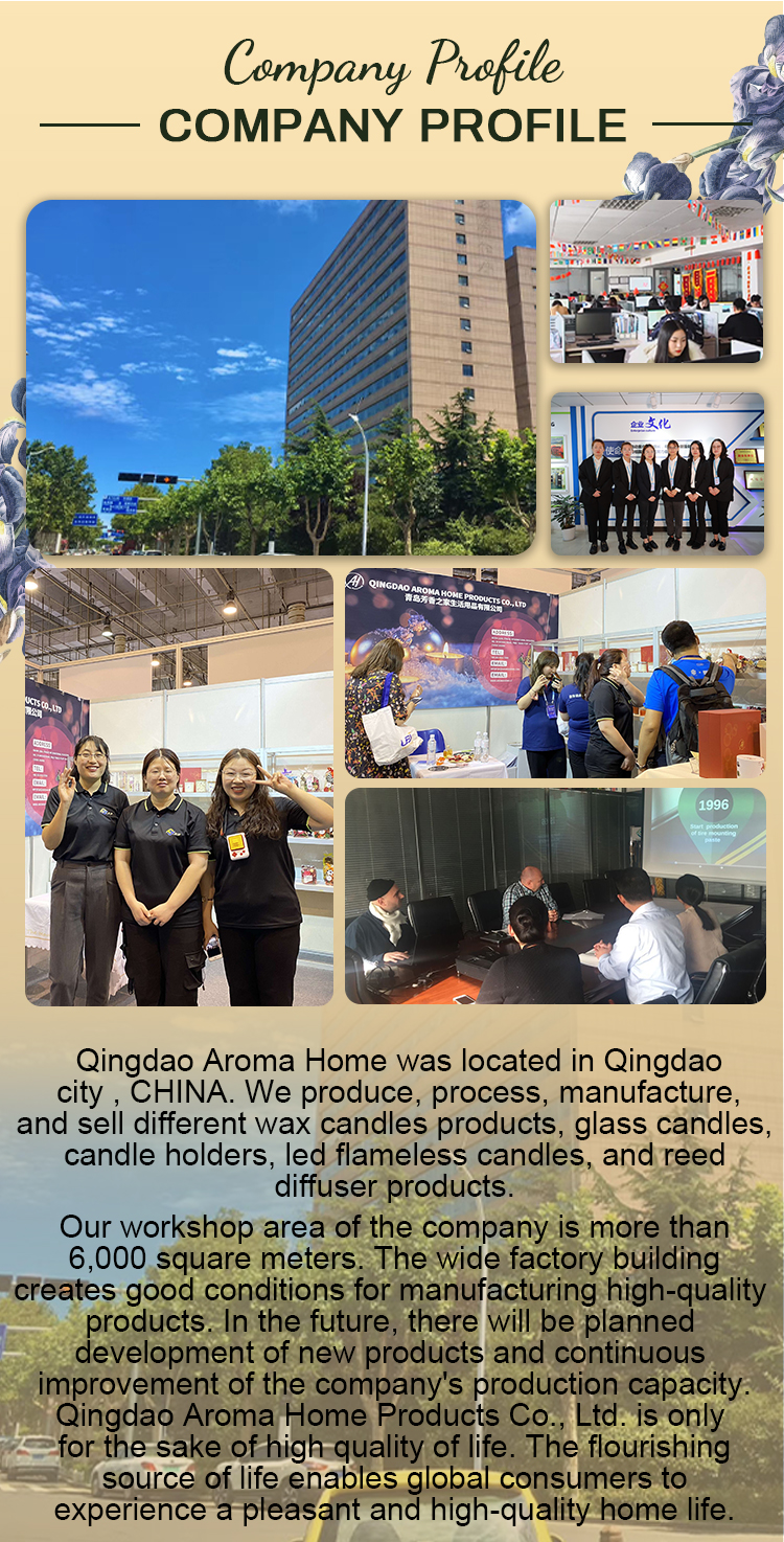 AROMA HOME Luxury Private Label Custom Aromatherapy Nordic Ins Fragrance Scented Soy Wax Clear Jar Candles With Gift Box 16