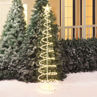 Weihnachtsbeleuchtung 2024 Bestseller Weihnachts-Dekorativer Spiralförmiger Baum LED Mini-Spiralbaum Heimdekoration