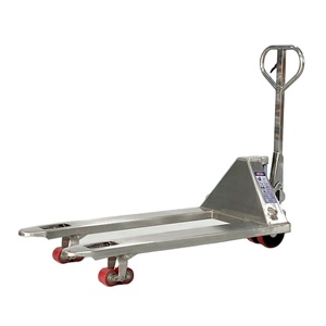Hot Selling <span class=keywords><strong>2</strong></span>.5TON 3TON 200MM Anti-corrosão De Aço Inoxidável Manual Caminhão De Paletes com Roda De Nylon - Product Image 1