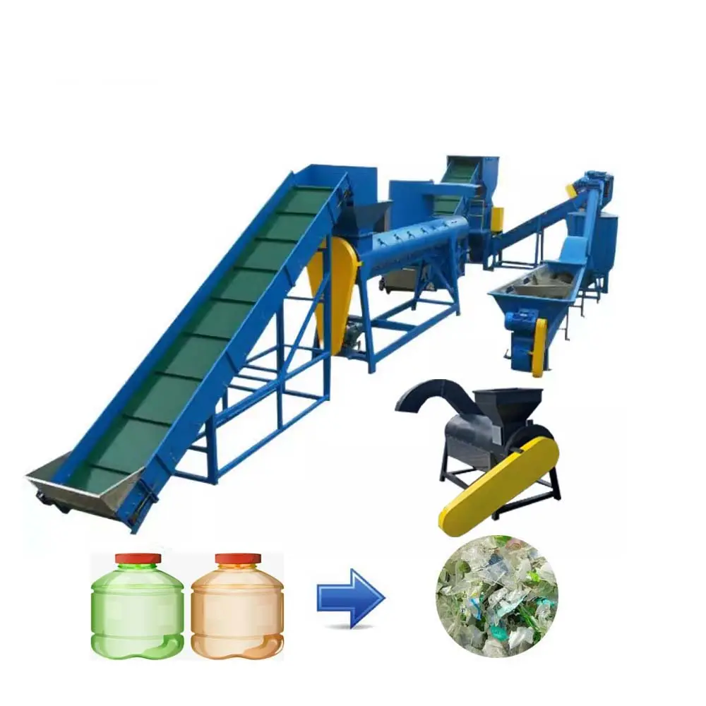 Tự động Rửa vật nuôi chai nhựa máy tái chế nhựa tái chế máy Bán máy tái chế cho chai nhựa
