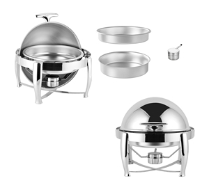 Chauffe-plat <span class=keywords><strong>rond</strong></span> pour <span class=keywords><strong>buffet</strong></span> et traiteur d'une capacité de 6 litres - Product Image 3