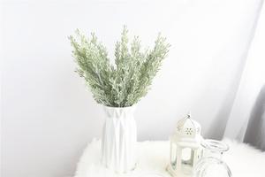 Decoración para el hogar Flor Flocado Hojas Plástico artificial Ciprés Hojas Planta Hoja - Product Image 6