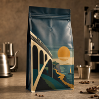 Emballage d'abonnement à la café de 1 kg pour collections de café de spécialité avec graphisme personnalisé