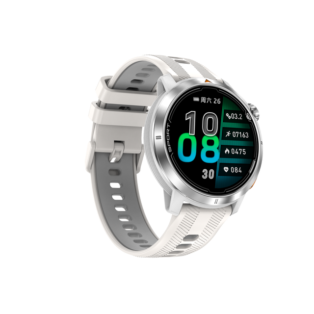 Fitness Tracker 1.43 Inch AMOLED Smartwatch Screen 3ATM Waterproof Heart Rate Monitoring GPS DTG9 Smart Watch for Outdoor Sport