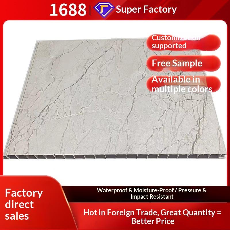 Waterproof PVC Partition Panels and Ceiling Tiles Flame-Retardant for ...