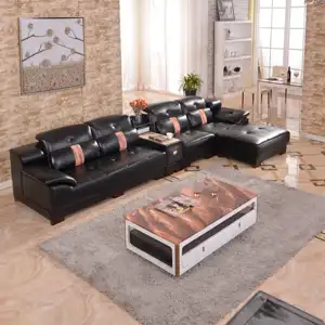2023 vendita calda Guangdong fabbrica design moderno divano in pelle colore opzionale per soggiorno di alta qualità e confortevole
