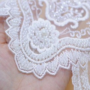Mode Dentelle Tissu Broderie Brode Autriche Blanc Guipure Lacets Tissus pour Femmes - Product Image 4