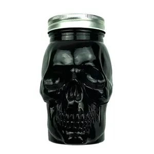 Produtos tendência novidade projetado cabeça crânio preto maçoneta jarra tumblr copo para beber