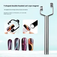 Aimant en forme de Y pour ongles, aimant puissant pour vernis gel œil de chat, accessoires de manucure DIY 3D en forme de cœur pour salon et usage domestique