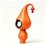Figurine personnalisée Orange Drop Elf en PVC, personnage de dessin animé, statue, usine chinoise, OEM, figurine personnalisée pour la vente en gros de produits de marque