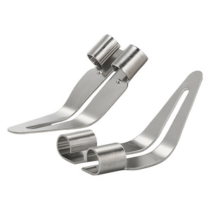 หัวแร้งบัดกรีสแตนเลส หัวแบนรูปสามเหลี่ยม สำหรับซ่อมพลาสติก เครื่องมือปรับผิวเรียบ รูปทรงใบสปริง - Product Image 4