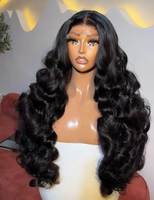 Perruque frontale en dentelle HD transparente 13x6, sans colle, en cheveux humains brésiliens bruts, densité 250%, coupe bob courte, bouclée afro crépue, pour femmes noires