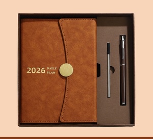 Bán buôn khuyến mại 2026 Nhật ký quà tặng thiết lập mục tiêu tùy chỉnh kế hoạch A5 tiếng Anh mới hàng năm chương trình nghị sự máy tính xách tay với màu sắc Divider Tab trang - Product Image 5