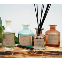 Bocaux de diffuseur en verre ambré 125 ml bocaux de diffuseur en verre ambre et ambre clair bocaux de diffuseur vides en verre avec couvercle