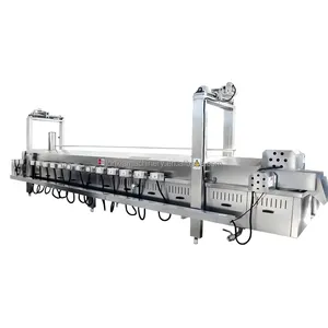 Professional Factory Supply Industrial Deep Fryer Automatic Cassava Tortilla Chips Deep Frying Machine
