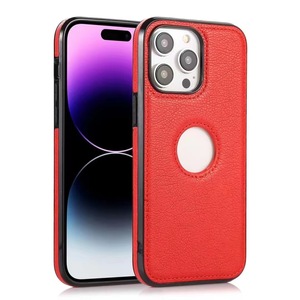 กันกระแทกคุณภาพธุรกิจTPU + PUหนังโทรศัพท์กรณีโลโก้Holeสําหรับ<span class=keywords><strong>iPhone</strong></span> 15 14 13 12 <span class=keywords><strong>11</strong></span> <span class=keywords><strong>Pro</strong></span> <span class=keywords><strong>Max</strong></span>โทรศัพท์มือถือกรณี - Product Image 4