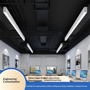 Tira de Luz LED Ultra Brillante IP20, Tubo Cuadrado de Acero Inoxidable Largo y sin Costuras, Colgante, Protección Ocular, Antideslumbrante, Rejilla Deportiva - Product Image 4