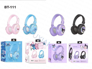 Bán Buôn Phim Hoạt Hình 3D Khâu Kulo Mi Không Dây Bluetooth Ánh Sáng Phát Ra Tai Nghe Máy Tính Điện Thoại Di Động Âm Nhạc Stereo Tai Nghe - Product Image 5