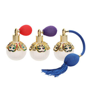 Botella de Perfume Redonda de 50 ml de Aleación de Zinc con Pulverizador de Aire - Product Image 6