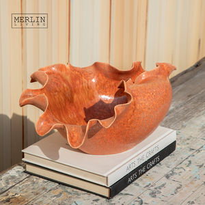 マーリンリビング手作りセラミックフラワーピンチセラミックデコレーションフルーツプレートリビングルームその他の家の装飾潮州セラミック工場 - Product Image 4