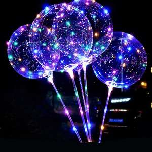 Globo globo LED transparente de helio, globos de burbuja de boca ancha, regalo de ducha de bebé, suministros de boda, globos de cumpleaños para decoración de Juguetes - Product Image 6