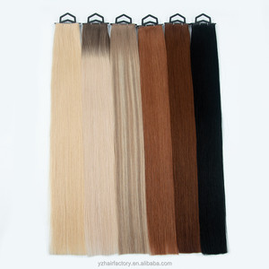 Extensions de cheveux humains russes Genius Weft, couleur blonde invisible, cuticules intactes et alignées, balayage Genius Weft - Product Image 4