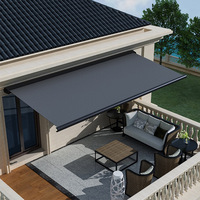 Moteur d'auvent électrique OUTUS 270W, ouvre-auvent rétractable automatique pour terrasse, patio, système d'ombrage extérieur