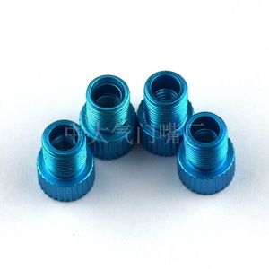 Adaptador de válvula francés a americano de aleación de aluminio CNC para conversión de bicicletas sin cámara, apto para bicicletas de piñón fijo. - Product Image 3