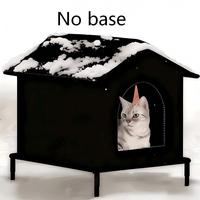 Nichoir pour chat extérieur imperméable et isolé, tente surélevée pour animaux de compagnie, abri pour chats errants, grotte amovible pour animaux, mobilier fermé pour chats