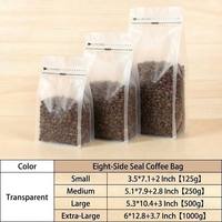 Sacs à café personnalisés de qualité supérieure avec impression en héliogravure, fond plat, valve unidirectionnelle, fermeture éclair supérieure, matériau de qualité alimentaire pour aliments pour animaux de compagnie