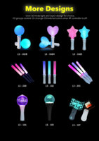 SOFFA Led 15 Baume à Lèvres Personnalisé Électrolytique Avec Glow Top Glow Stick Ball Kpop Light Stick pour Kpop