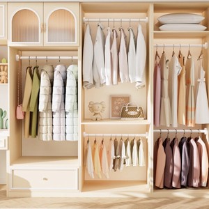 Barre télescopique en acier inoxydable pour sécher les vêtements, longueur réglable de 60 cm, montage mural pour balcon, armoire, cuisine - Product Image 1