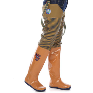 Pantalon de pêche en plastique de haute qualité demi-longueur, bottes de pataugeoire, équipement de pluie, OEM ODM, pour agriculture - Product Image 2