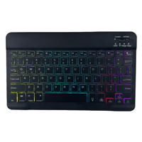 Nuevo Teclado Inalámbrico Tasso Scissor Switch RGB Retroiluminado de 78 Teclas con Bluetooth Tipo-C para Tablet iPad Mini Pro 11, Teléfonos Android/iOS, Plástico