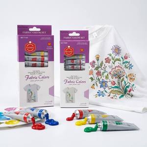 Keep Smiling - Juego de 12 Colores de Tinta para Teñir Telas, Pigmento en Tubo Impermeable para Camisetas DIY y Diseño Creativo - Product Image 1