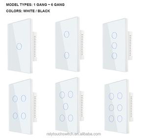 Interrupteur intelligent Tuya standard australien 5 gangues Zigbee avec panneau en verre trempé, compatible avec <span class=keywords><strong>Alexa</strong></span> <span class=keywords><strong>et</strong></span> <span class=keywords><strong>Home</strong></span> <span class=keywords><strong>Assistant</strong></span> - Product Image 2