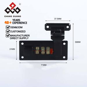 ओएम विशेष बैग पार्ट्स सामान जस्ता मिश्र धातु 25 मिमी 3 अंकों का संयोजन लॉक सामान सामान सूटकेस बैग के लिए टिकाऊ सुरक्षित यात्रा लॉक - Product Image 4